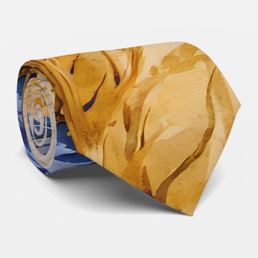 Kornblumen Natur Wasserfarben, Vater Krawatte (Gerollt)