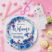 💍 🪻 Kornblumen und Lavender Elegance Pappteller (Party)