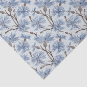 Kornblumen (Zinn/Platin) - Gewebepapier Seidenpapier (Detail)