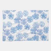 Kornblumenblau Geschirrtuch (Horizontal)