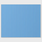 Kornblumenblau gestreifte Farbpapier Geschenkpapier (Flach)