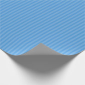 Kornblumenblau gestreifte Farbpapier Geschenkpapier (Ecke)
