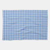 Kornblumenblau Gingham Karomuster Geschirrtuch (Horizontal)