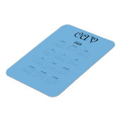 Kornblumenblau magnet (Linke Seite)