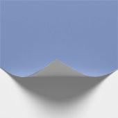 Kornblumenblau Trendfarbe Geschenkpapier (Ecke)