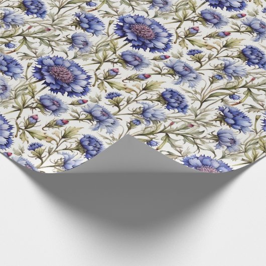 Kornblumenpapier Geschenkpapier (Ecke)