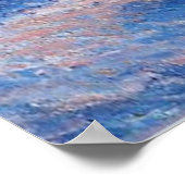 Körnchen bei Sonnenuntergang, Schneeeffekt, Poster (Ecke)