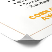 Kornderivate Allergiebewusstsein Poster (Ecke)