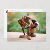 Kornelf auf der Toilette Postkarte (Vorne/Hinten)