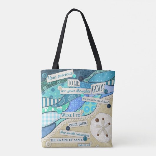 "Körner des Sandes" Tasche (Rückseite)