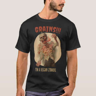 Körner Ich bin ein Veganer Zombie Funny Vintager H T-Shirt