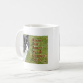 Körner von Salz Tuxedo Kat Foto Motivierende Berat Kaffeetasse (Vorderseite Links)