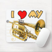 Kornett-Liebe Mousepad (Mit Mouse)