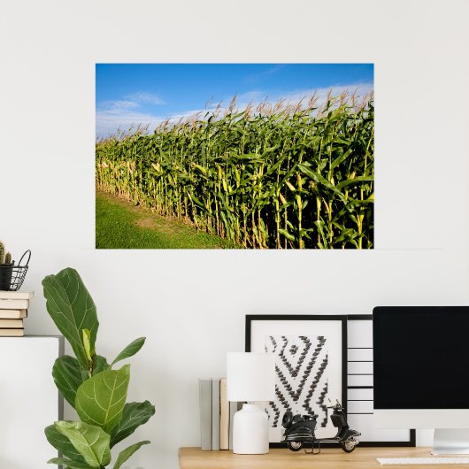 Kornfeld und Himmel Poster (Heimbüro)