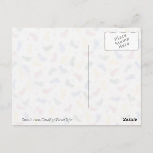 Körnig Tabby Katzen - Postkarte (Rückseite)