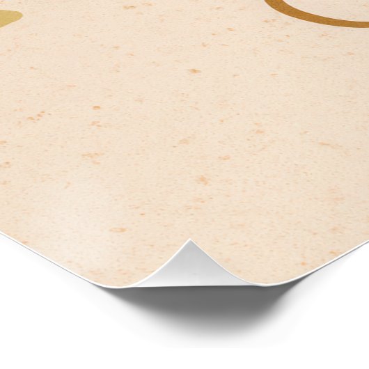 Körniger Kaffee Poster (Ecke)