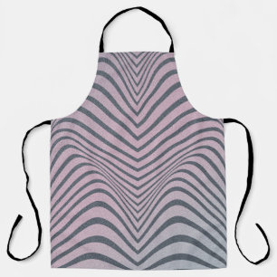 Körniger psychedelischer Hintergrund. Zebrastreife Schürze