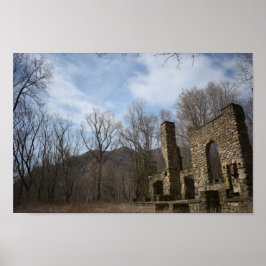 Kornische Anwesen-Ruinen Poster