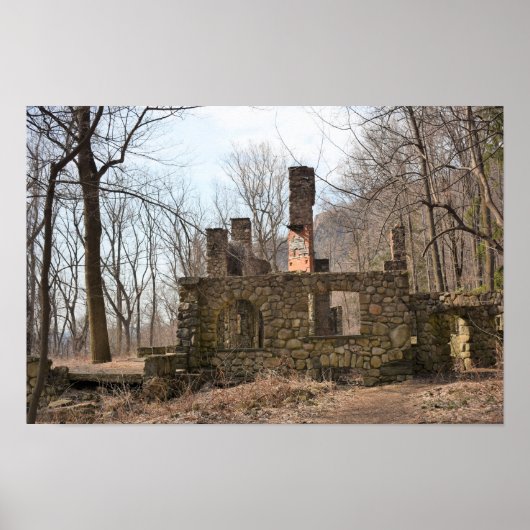 Kornische Anwesen-Ruinen Poster (Vorne)