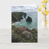 Kornische Nordküsten-leere Karte (Gelbe Blume)