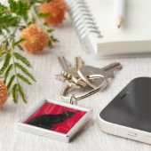 Kornische rex Katze Schlüsselanhänger (Seite)