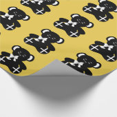 Kornischer Flaggen-Teddybär Geschenkpapier (Ecke)