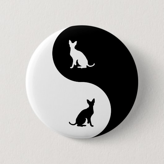 Kornischer Rex Yin Yang Button (Vorderseite)