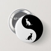 Kornischer Rex Yin Yang Button (Vorne & Hinten)