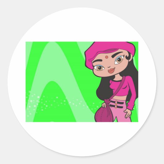 Kornkleber Runder Aufkleber (Vorderseite)