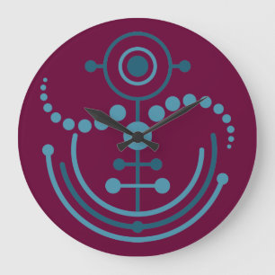 Kornkreis Piktogramm / Piktogramm des Kulturkreise Große Wanduhr