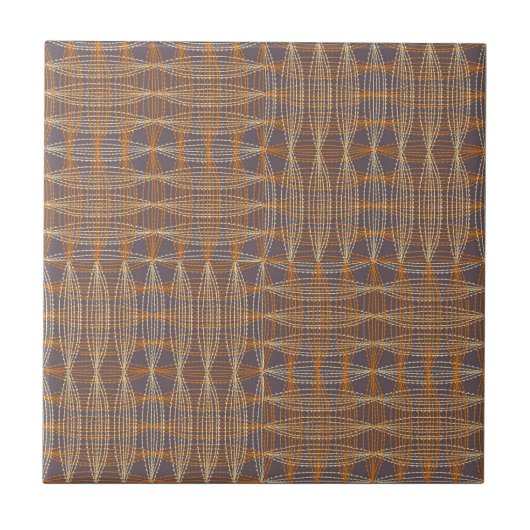 Kornkurven und Korbgeflechtungsneutrale Fliese (Vorderseite)