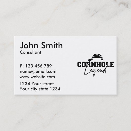 Kornloch-Legende Visitenkarte (Vorderseite)