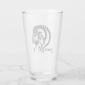 Kornmarinade, Meerziege Zodiac Glas (Rückseite)