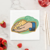 Kornpapier Napkins Serviette (Beispiel)