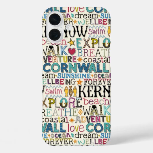 Kornwandtypografie Case-Mate iPhone Hülle (Rückseite)