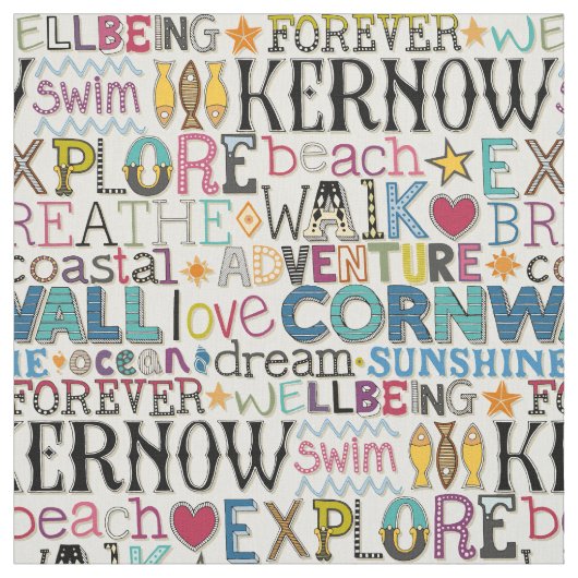 Kornwandtypografie Stoff (Muster)