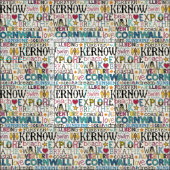 Kornwandtypografie Stoff (Kachel)