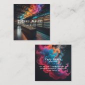 Korolare Business Card Rauchschutzverpackung Quadratische Visitenkarte (Vorne/Hinten)