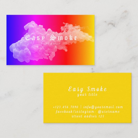 Korolare Business Card Rauchschutzverpackung Visitenkarte (Vorne/Hinten)