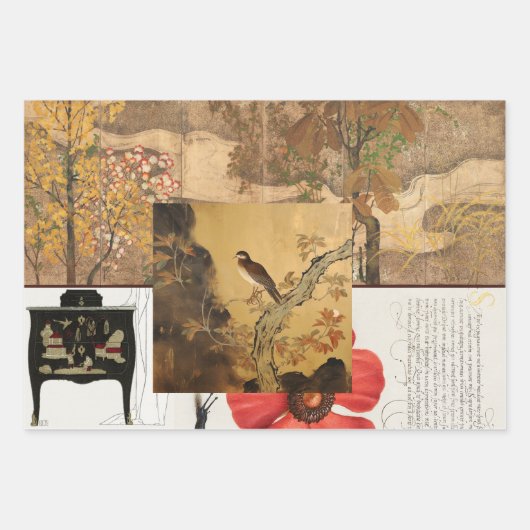 Koromandel Wrapping Paper Flat Sheet Set 3 Geschenkpapier Set (Vorderseite 3)