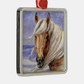 Koronaberühmte wilde Stallions-Verzierung Silbernes Ornament (Rechts)