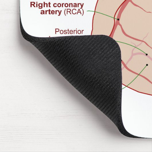 Koronare Arterien Umlaufdiagramm des menschlichen Mousepad (Ecke)