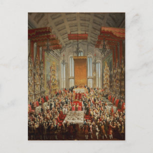 Koronationsbankett Joseph II in Frankfurt Postkarte