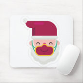 Koronavirus Gesichtsmaske Santa xmas Mousepad (Mit Mouse)