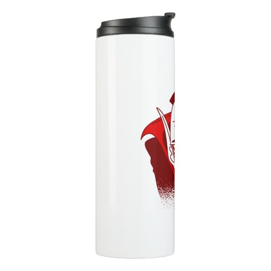 Koronavirus-Halbpenvampir Thermosbecher (Nach links gedreht)