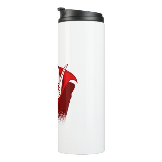 Koronavirus-Halbpenvampir Thermosbecher (Nach rechts gedreht)