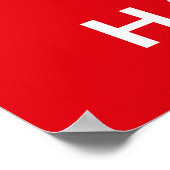 Koronavirus-Prävention, Hygiene, Behalt Calm, Poster (Ecke)