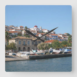 Koroni skyline quadratische wanduhr