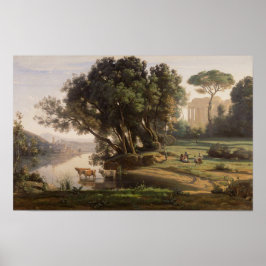 Korot - Italienische Landschaft (1835) Poster
