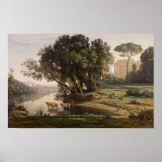 Korot - Italienische Landschaft (1835) Poster
